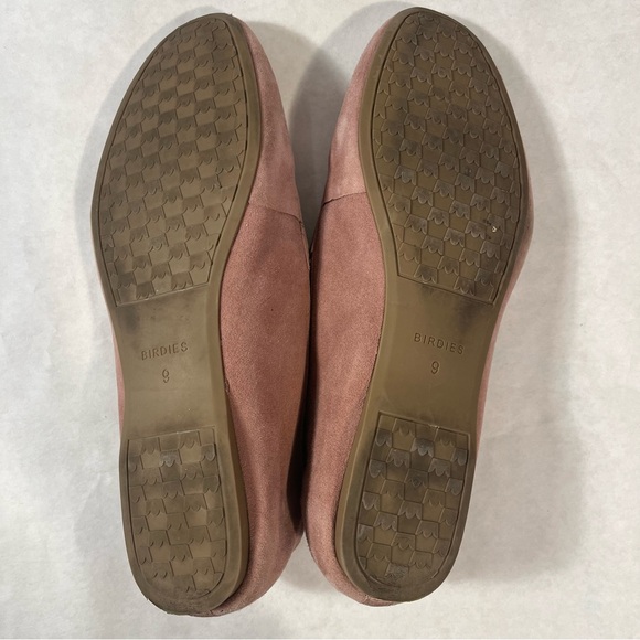 Birdies Vesper Rosewater Pink Suede Loafers Size 9 - Picture 9 of 10